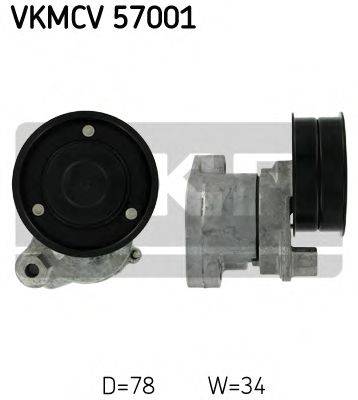 SKF VKMCV57001 Натяжной ролик, поликлиновой  ремень