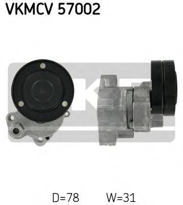 SKF VKMCV57002 Натяжной ролик, поликлиновой  ремень