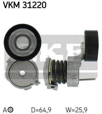 SKF VKM31220 Натяжной ролик, поликлиновой  ремень