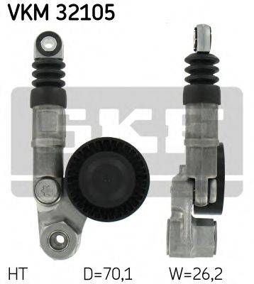 SKF VKM32105 Натяжной ролик, поликлиновой  ремень