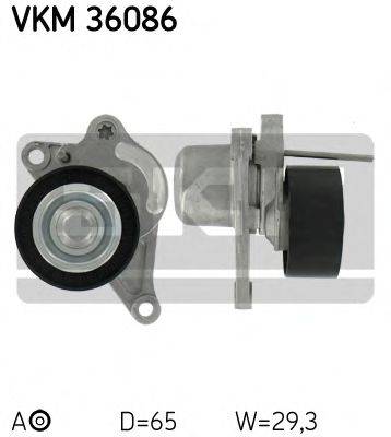 SKF VKM36086 Натяжной ролик, поликлиновой  ремень