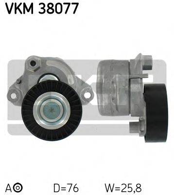 SKF VKM38077 Натяжной ролик, поликлиновой  ремень