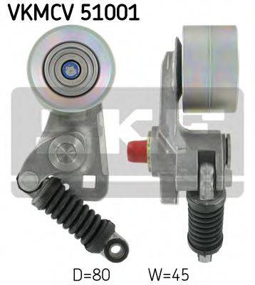 SKF VKMCV51001 Натяжной ролик, поликлиновой  ремень