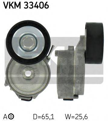 SKF VKM33406 Натяжной ролик, поликлиновой  ремень