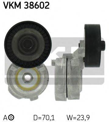 SKF VKM38602 Натяжной ролик, поликлиновой  ремень