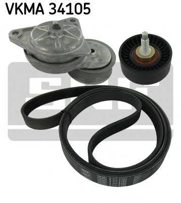 SKF VKMA34105 Поликлиновой ременный комплект