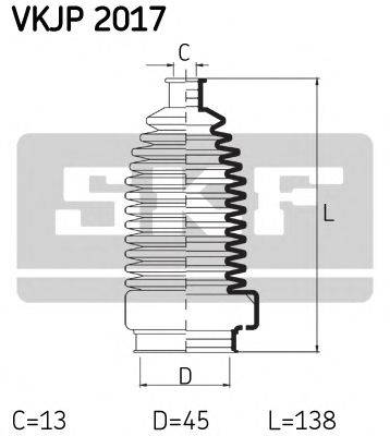 SKF VKJP2017 Комплект пылника, рулевое управление