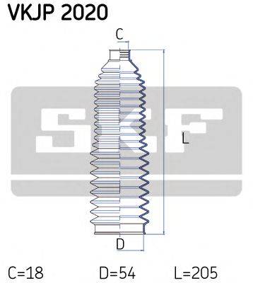 SKF VKJP2020 Комплект пылника, рулевое управление