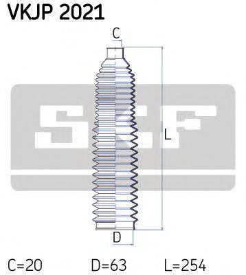 SKF VKJP2021 Комплект пылника, рулевое управление