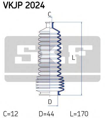 SKF VKJP2024 Комплект пылника, рулевое управление