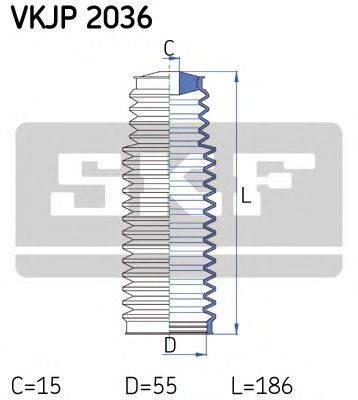 SKF VKJP2036 Комплект пылника, рулевое управление