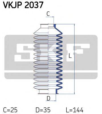 SKF VKJP2037 Комплект пылника, рулевое управление