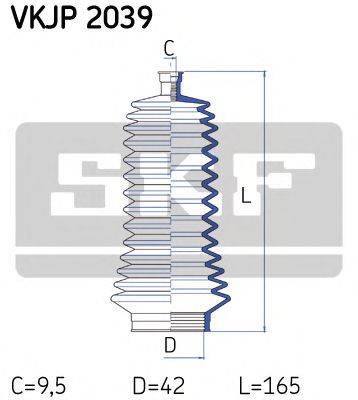 SKF VKJP2039 Комплект пылника, рулевое управление