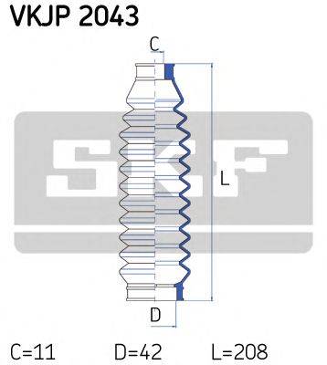 SKF VKJP2043 Комплект пылника, рулевое управление