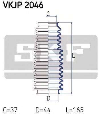 SKF VKJP2046 Комплект пылника, рулевое управление