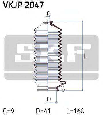 SKF VKJP2047 Комплект пылника, рулевое управление