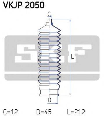 SKF VKJP2050 Комплект пылника, рулевое управление