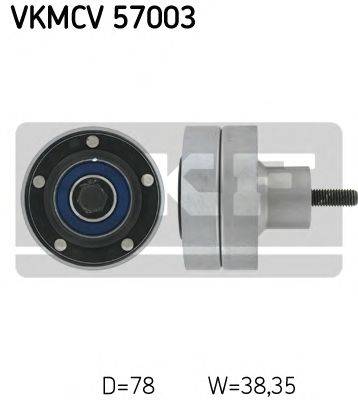 SKF VKMCV57003 Паразитный / ведущий ролик, поликлиновой ремень