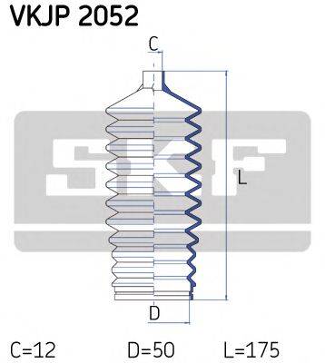 SKF VKJP2052 Комплект пылника, рулевое управление