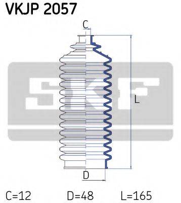 SKF VKJP2057 Комплект пылника, рулевое управление