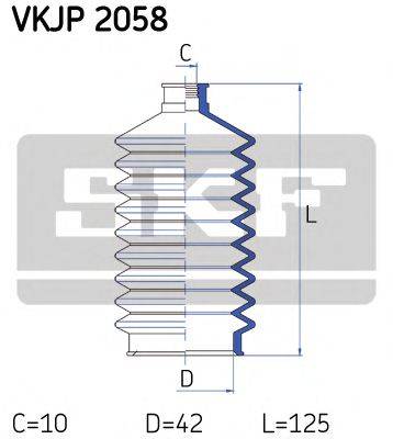 SKF VKJP2058 Комплект пылника, рулевое управление