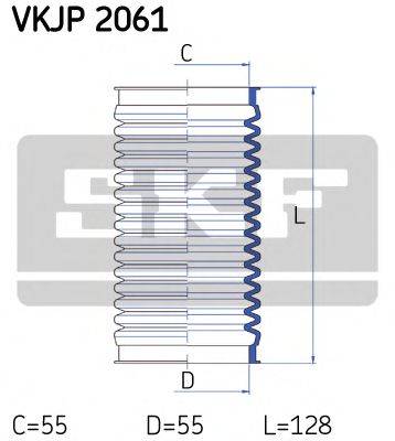 SKF VKJP2061 Комплект пылника, рулевое управление