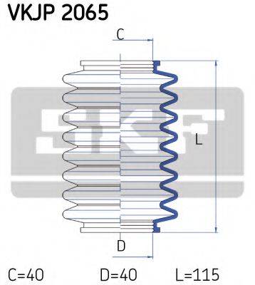 SKF VKJP2065 Комплект пылника, рулевое управление