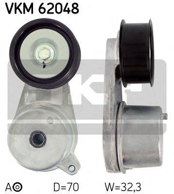 SKF VKM62048 Натяжной ролик, поликлиновой  ремень