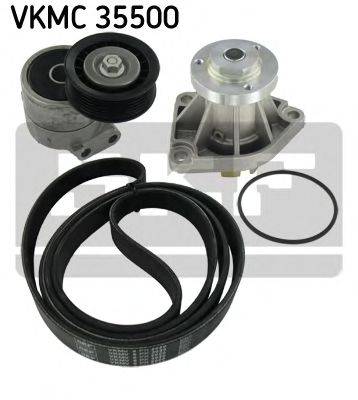 SKF VKMC35500 Водяной насос + комплект ручейковых ремней