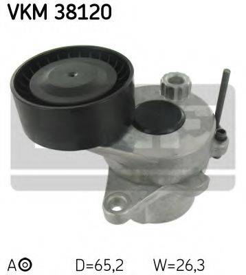 SKF VKM38120 Натяжной ролик, поликлиновой  ремень