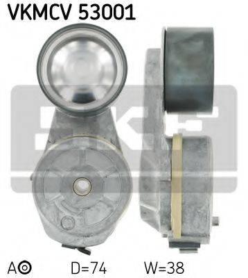 SKF VKMCV53001 Натяжной ролик, поликлиновой  ремень