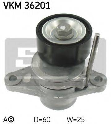 SKF VKM36201 Натяжной ролик, поликлиновой  ремень