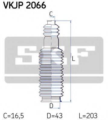 SKF VKJP2066 Комплект пылника, рулевое управление