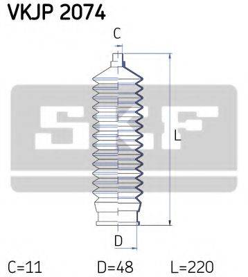 SKF VKJP2074 Комплект пылника, рулевое управление