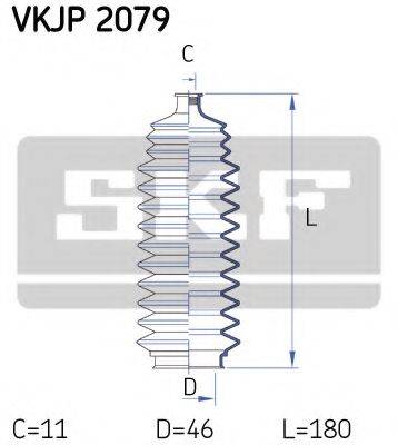 SKF VKJP2079 Комплект пылника, рулевое управление