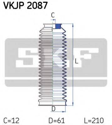 SKF VKJP2087 Комплект пылника, рулевое управление