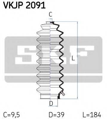 SKF VKJP2091 Комплект пылника, рулевое управление