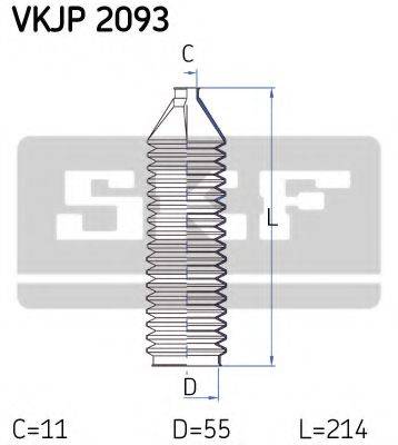 SKF VKJP2093 Комплект пылника, рулевое управление