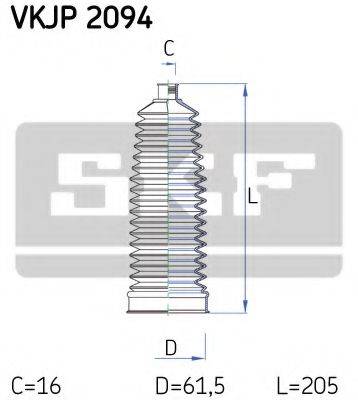 SKF VKJP2094 Комплект пылника, рулевое управление