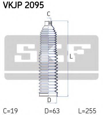 SKF VKJP2095 Комплект пылника, рулевое управление