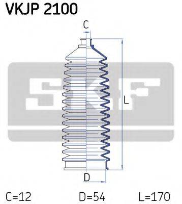 SKF VKJP2100 Комплект пылника, рулевое управление