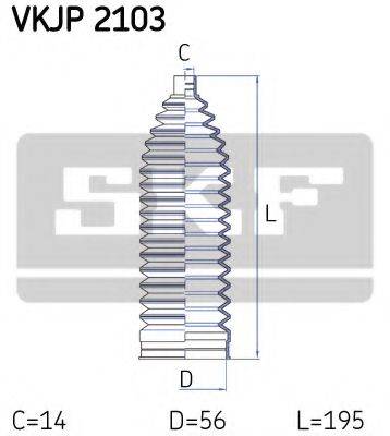 SKF VKJP2103 Комплект пылника, рулевое управление