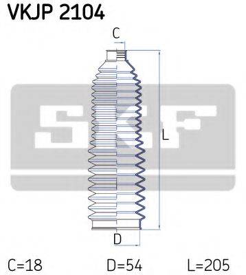 SKF VKJP2104 Комплект пылника, рулевое управление