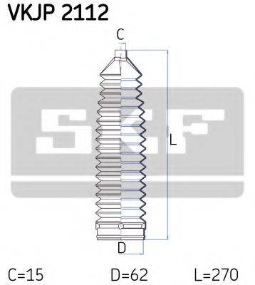 SKF VKJP2112 Комплект пылника, рулевое управление