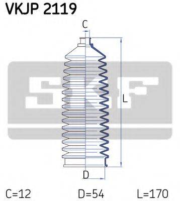 SKF VKJP2119 Комплект пылника, рулевое управление