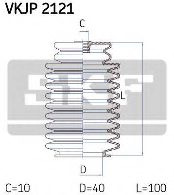 SKF VKJP2121 Комплект пылника, рулевое управление