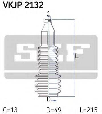 SKF VKJP2132 Комплект пылника, рулевое управление