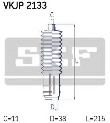 SKF VKJP2133 Комплект пылника, рулевое управление