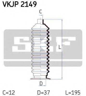 SKF VKJP2149 Комплект пылника, рулевое управление