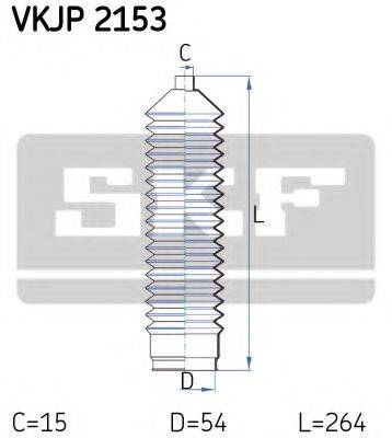 SKF VKJP2153 Комплект пылника, рулевое управление